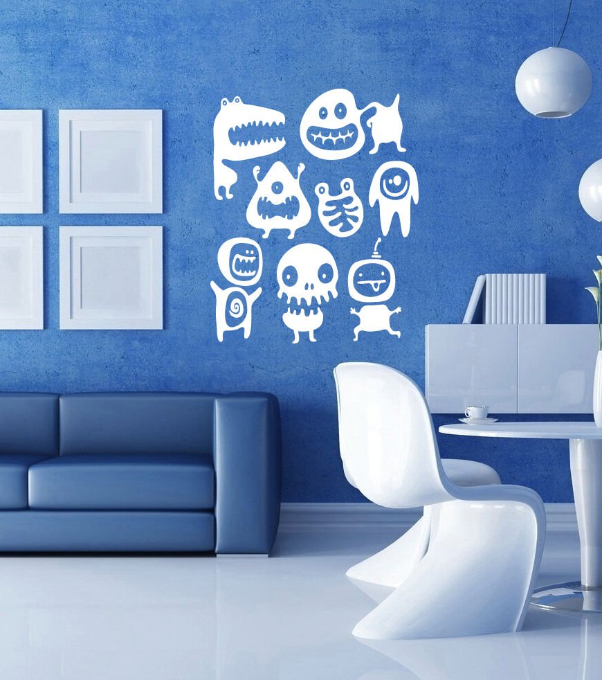 Funny Toys monsters amusing Kids Room Stylish Wall Art Sticker Decal 9283