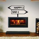 Pointer happy sad Kids Room Children Stylish Wall Art Sticker Decal 10023