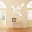 Clock time figures hour hand Room Children Stylish Wall Art Sticker Decal 8812