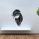 Wall Decor Vinyl Decal Sticker Girl Long Hair Salon Beauty  tz450