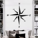 Wall Decal Compass Wind Rose Decals Murals Bedroom Decor Art Vinyl Sticker AM8