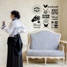Studio atelier hand made handiwork Love heart hobby Wall Art Sticker Decal 9427