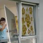 Window landscape flower leaves Kids Room Stylish Wall Art Sticker Decal 9017