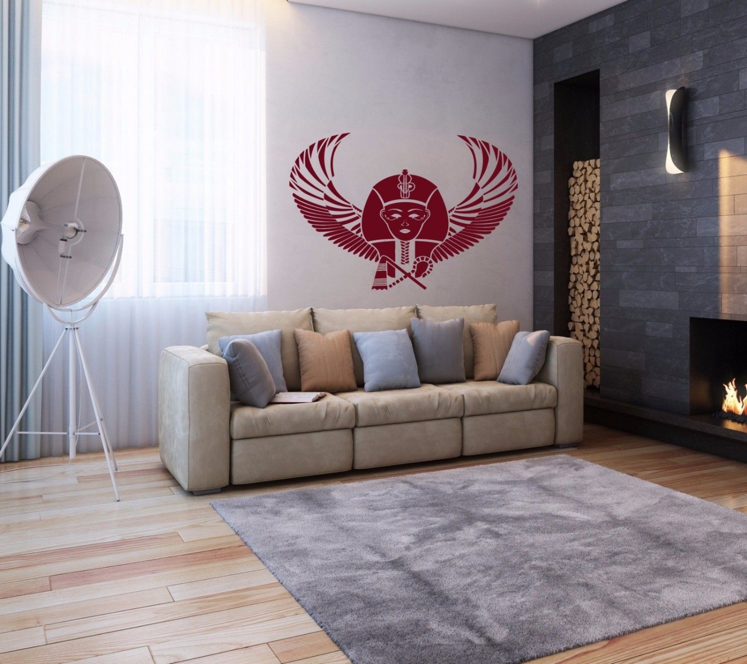 Egyptian prince Myth legend Pharaoh Kids Stylish Wall Art Sticker Decal 9864