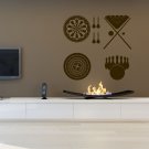 Sports billiards dart man triangle bowling Stylish Wall Art Sticker Decal 8781