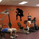 Gym girl weight figure Kids Room Children Stylish Wall Art Sticker Decal 9354