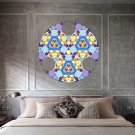 Graphic Design Abstraction Ornament Full Color Wall Decal Sticker AN-329 FRST