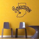 NCAA Wall Mural Vinyl Sticker GYM SPORTS LOGO Indiana State Sycamores DA2895