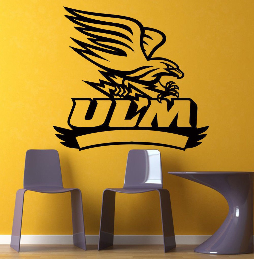 NCAA Wall Mural Vinyl Sticker Gym SPORTS Team Louisiana-Monroe Warhawks DA2937