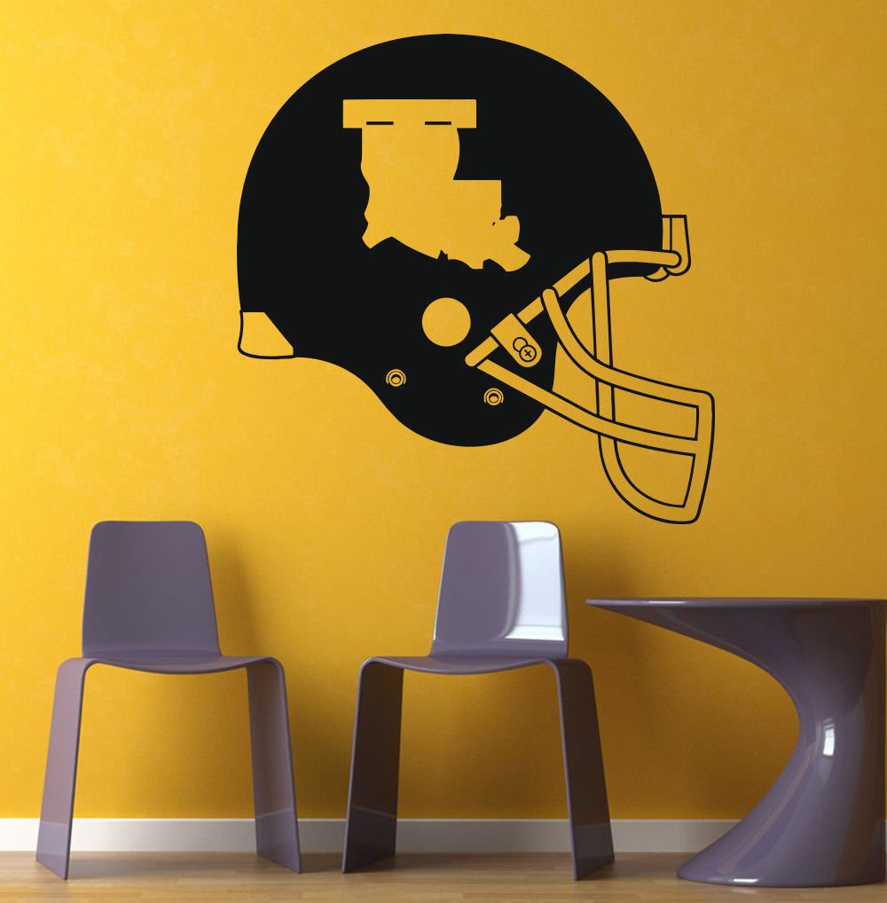 NCAA Wall Mural Vinyl Sticker Gym SPORTS Helmet Louisiana Tech Bulldogs DA2931