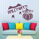 Wall Decal Halloween Bat Spiders Pumpkin Pattern Decals Sticker Home Decor AM145