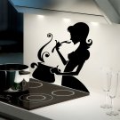 Kitchen Cooking pan soup ladle Kids Room Stylish Wall Art Sticker Decal 9615