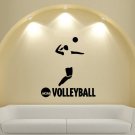 Wall Mural Vinyl Sticker Decal GYM SHOP SPORTS LOGO VOLLEY BALL NCAA DA2527