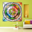 India Mandala Yoga Ornament Buddha Full Color Wall Decal Sticker AN-66 FRST