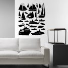 Ship marine sailfish Kids Room Children Stylish Wall Art Sticker Decal 9910