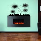 City at home firework celebration Kids Room Stylish Wall Art Sticker Decal 9909