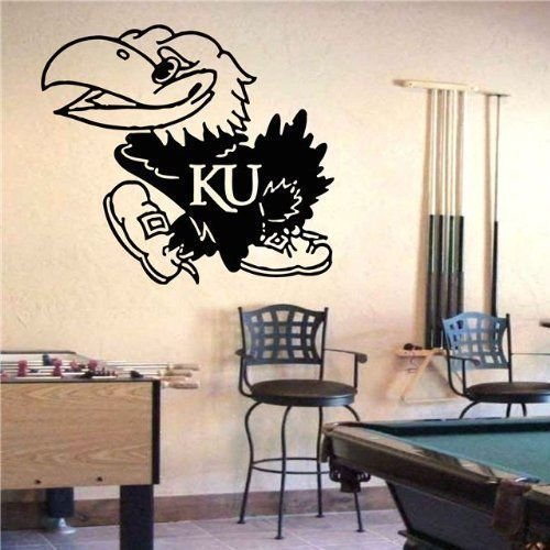 Ncaa Wall Mural Vinyl Sticker Sports Logos Kansas Jayhawks (S319)