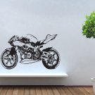 Wall Decor Vinyl Decal Sticker Sport Bike Chopper Motorcycle tz839
