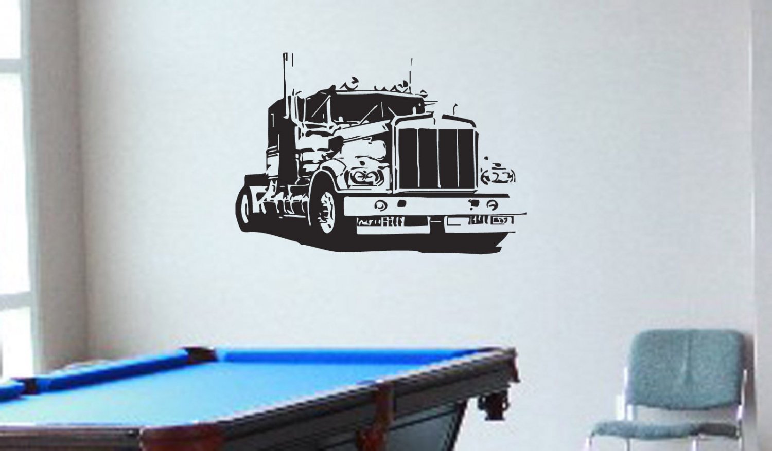 Wall Decor Vinyl Decal Sticker Semi Truck tz3017