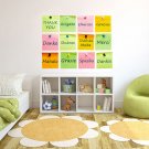Thank You Stickers Words Full Color Wall Decal Sticker AN-59 FRST