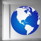 Blue Earth Globe Map Full Color Wall Decal Sticker AN-429 FRST