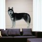 Husky Eskimo Dog Pet Full Color Wall Decal Sticker AN-112 FRST