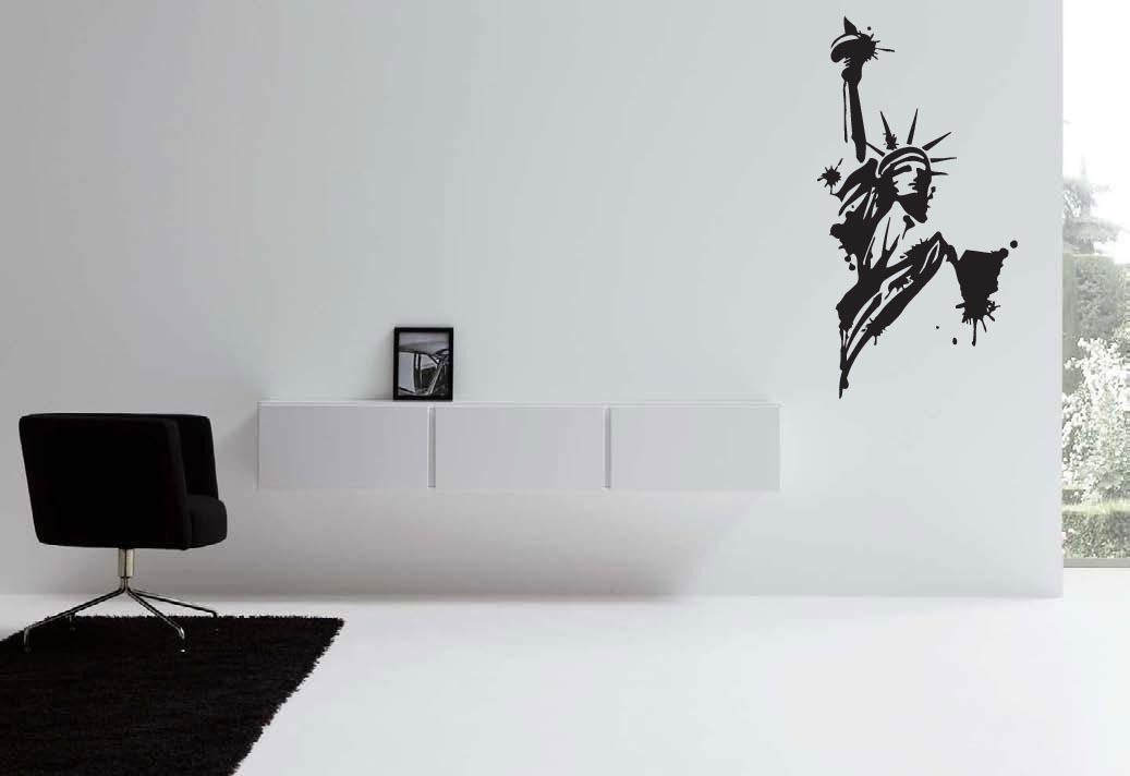 Wall Decor Vinyl Decal Sticker Statue Of Liberty Symbol Of USA New York tz2066
