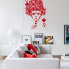 Playing card lady suit clubs Kids Room Stylish Wall Art Sticker Decal 9855