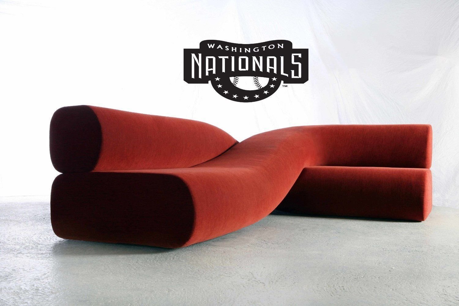 Wall Sticker Decal American Baseball MLB Team Logo Washington Nationals Gm1312