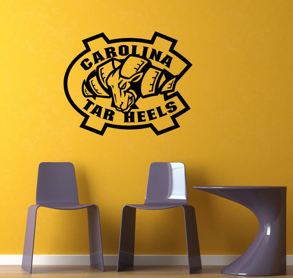 NCAA Wall Mural Vinyl Sticker SPORTS LOGO North Carolina Tar Heels DA3062