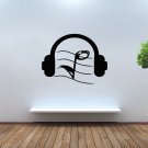 Music Note Headphones Dj Decals Vinyl Sticker Murals Wall Decor tz172