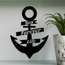 Wall Decal Anchor Sea Forever Life Nautical Bedroom Decor Sticker Murals AM57