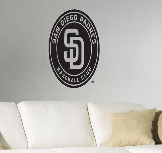 Wall Sticker Decal American Baseball MLB Team Logo San Diego Padres Gm1254
