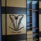 Underwear corset beauty lace Kids Room Stylish Wall Art Sticker Decal 10098
