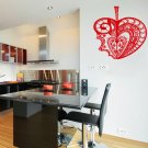 Kitchen an Apple flower template fruit Kids Stylish Wall Art Sticker Decal 9374