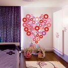 In Love Heart Tender Passion Full Color Wall Decal Sticker AN-544 FRST