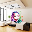 Colorful Girl Painting Beauty Full Color Wall Decal Sticker AN-423 FRST