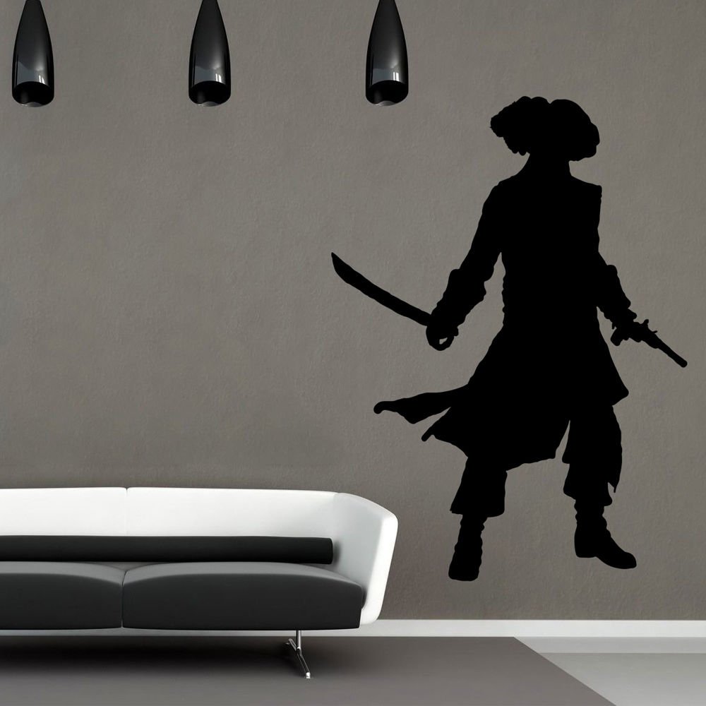 Musketeer Pistol Dagger Boy Man Full Color Wall Decal Sticker KR-159 FRST