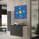 Graphic Design Abstraction Ornament Full Color Wall Decal Sticker AN-343 FRST