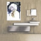 Girl Portrait Modern Art Full Color Wall Decal Sticker AN-601 FRST