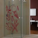 Marine kingdom shells undersea world Stylish Wall Art Sticker Decal 9907