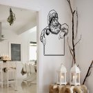 Merry Christmas Santa Claus Photo frame Stylish Wall Art Sticker Decal 8910