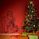 Merry Christmas fir-tree Santa Claus gifts Stylish Wall Art Sticker Decal 8911