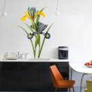 Iris Flower Full Color Wall Decal Sticker AN-159 FRST