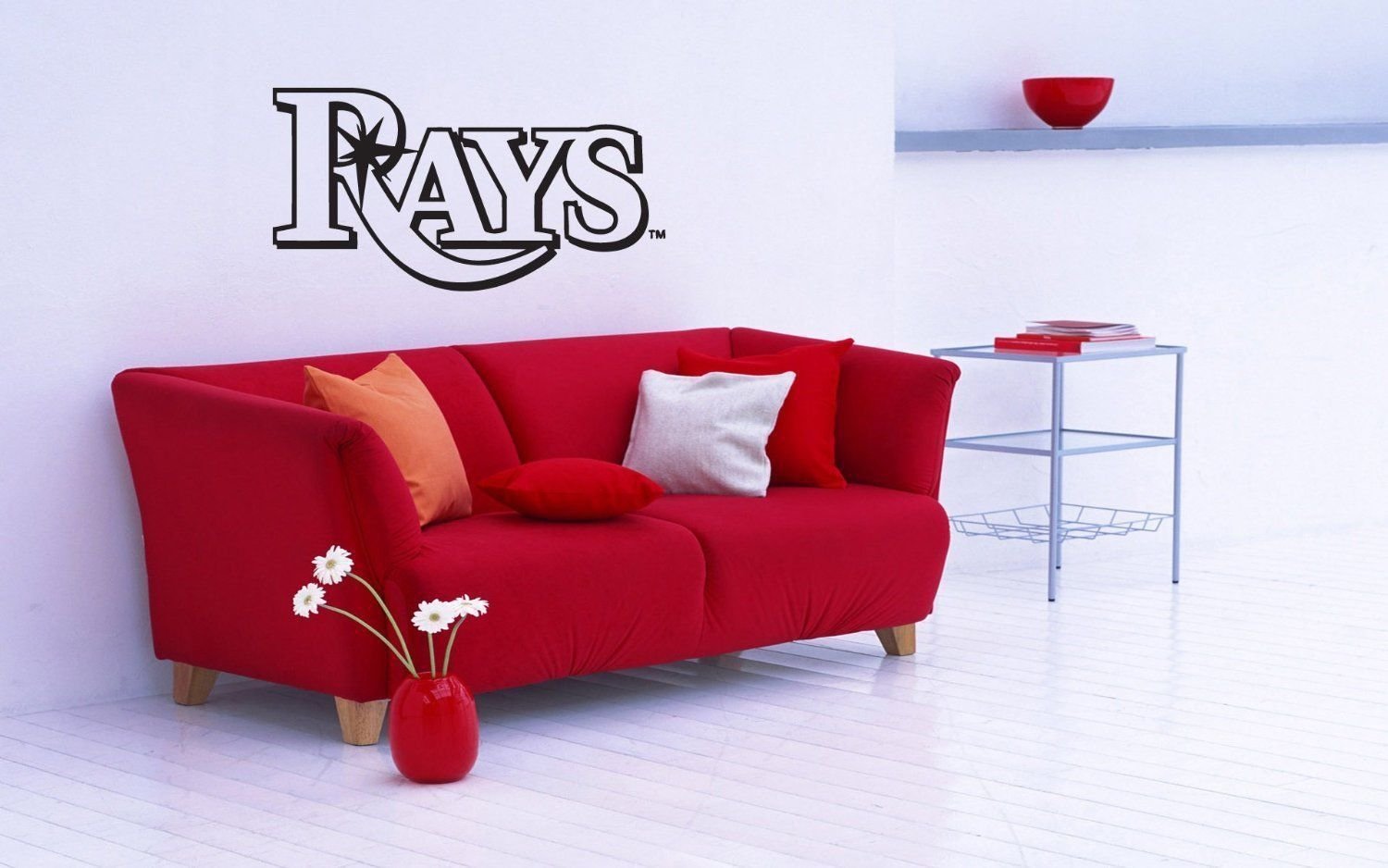 Wall Sticker Decal American Baseball MLB Team Logo Tampa Bay Rays Gm0993