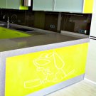 Dog bowl dog puppy kitchen Kids Room Stylish Wall Art Sticker Decal 9305