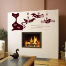 Animal Cat animal pet bird toys Kids Room Stylish Wall Art Sticker Decal 9010