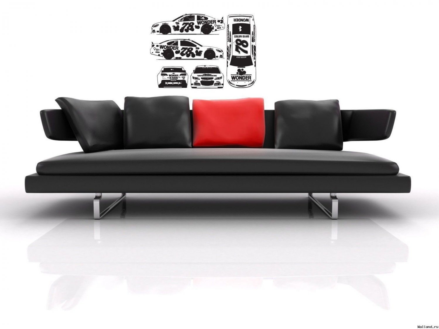 Wall Sticker Decal Team Logo Nascar #78 Kurt Busch Super Sport Car Gm 2090