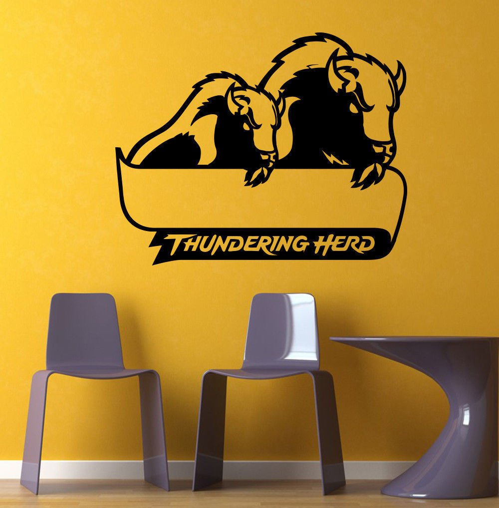 NCAA Wall Mural Vinyl Sticker Gym SPORTS LOGO Marshall Thundering Herd TH DA2994