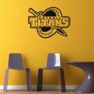 NCAA Wall Mural Vinyl Sticker GYM SPORTS LOGO EMBLEM DETROIT TITANS DA2794